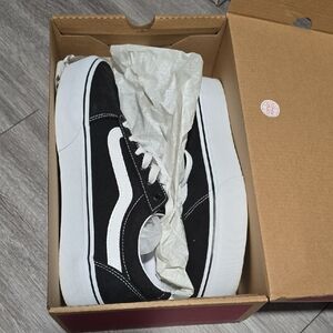 Vans Black and White Skate Sneakers
